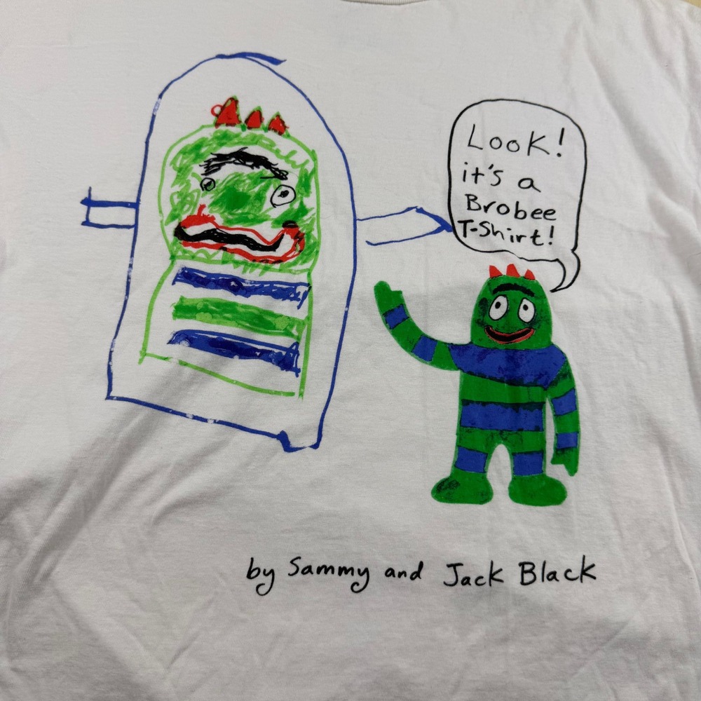 Volcom Yo Gabba Gabba Jack Black Sammy Brobee Artist Series Shirt Mens XL White - Picture 7 of 7